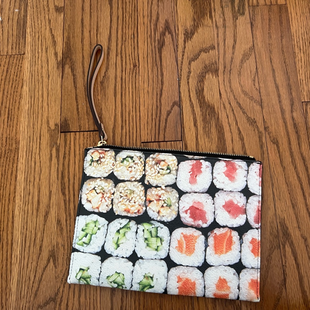 kate spade Gold-Trimmed Sushi Print Wristlet Clutch - Picture 2 of 5